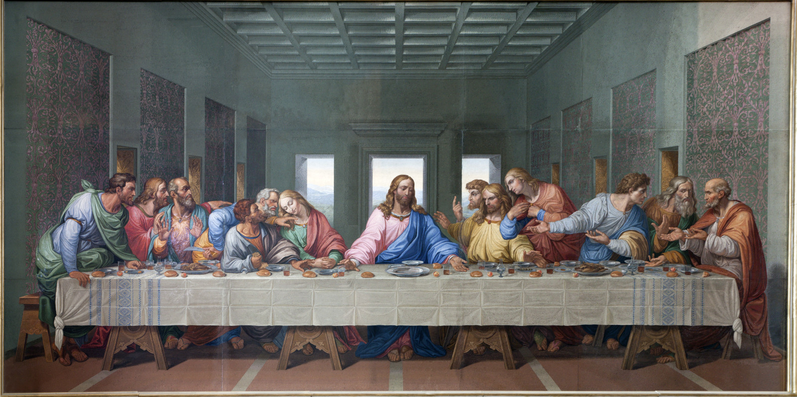 Davinci Last Supper prayers with apostles